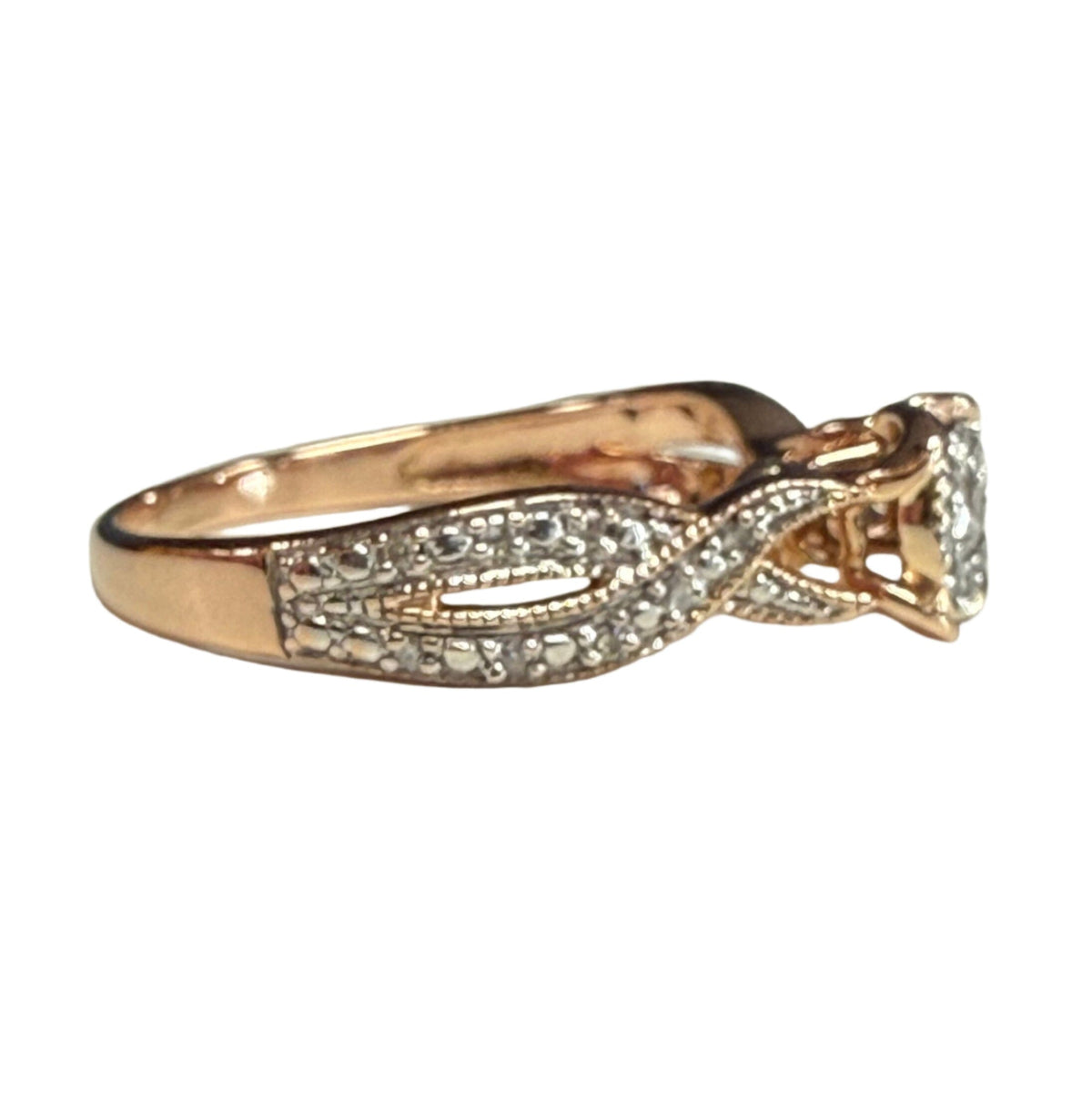 Great Lakes Coin 10k Rose Gold &amp; Diamond Ring