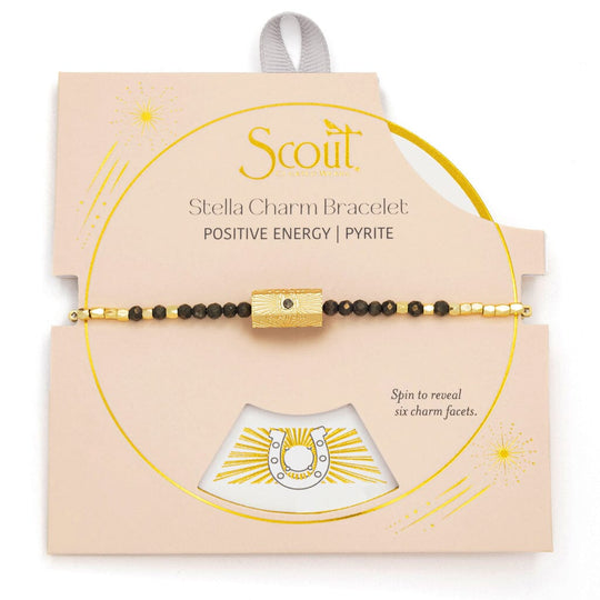 Scout Curated Wears Stella Bracelet Positive Energy Pyrite & Gold