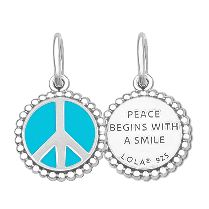 Lola Lola Peace Sign Silver