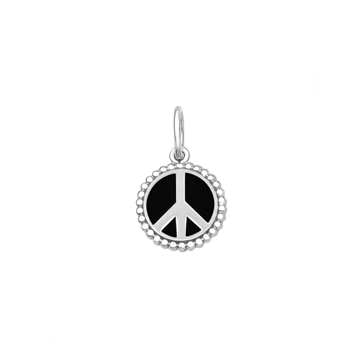 Lola Lola Peace Sign Silver