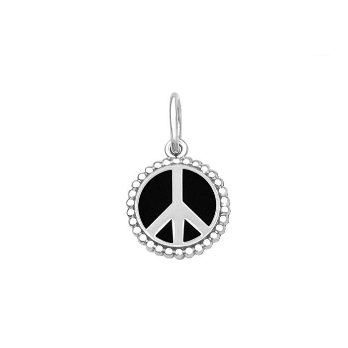 Lola Lola Peace Sign Silver