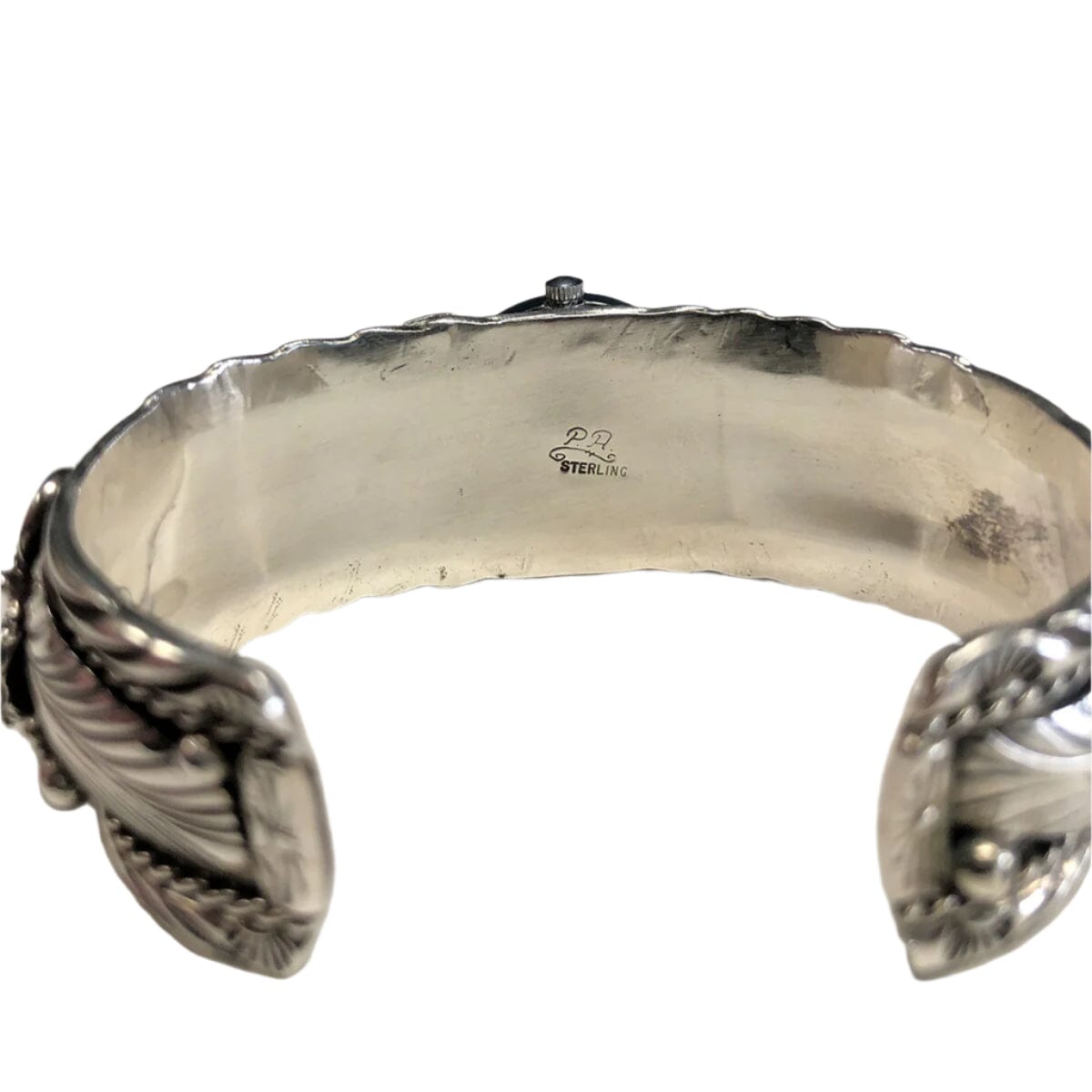 Great Lakes Coin Native American Silver &amp; Turquoise Watch Cuff