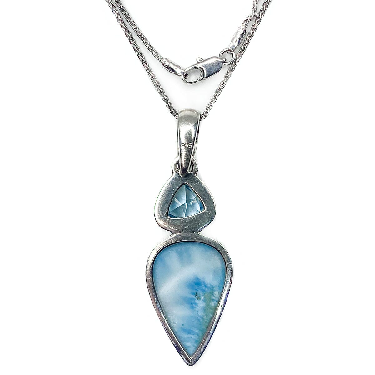 Great Lakes Boutique Silver &amp; Larimar Necklace