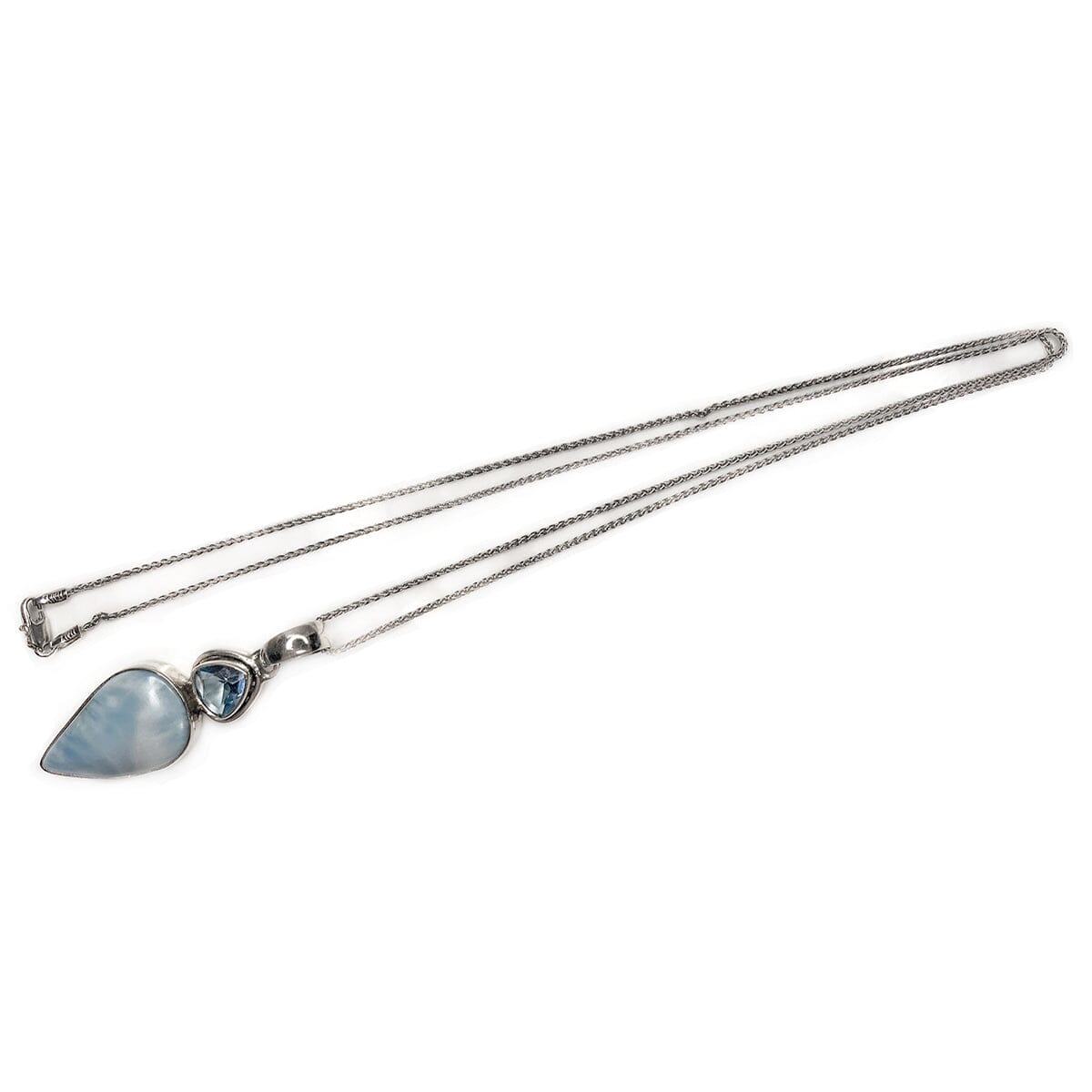 Great Lakes Boutique Silver &amp; Larimar Necklace