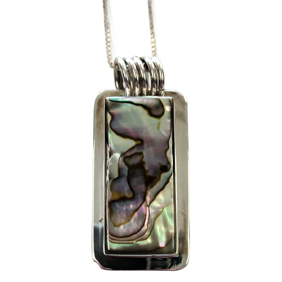 Great Lakes Coin Silver &amp; Abalone Necklace