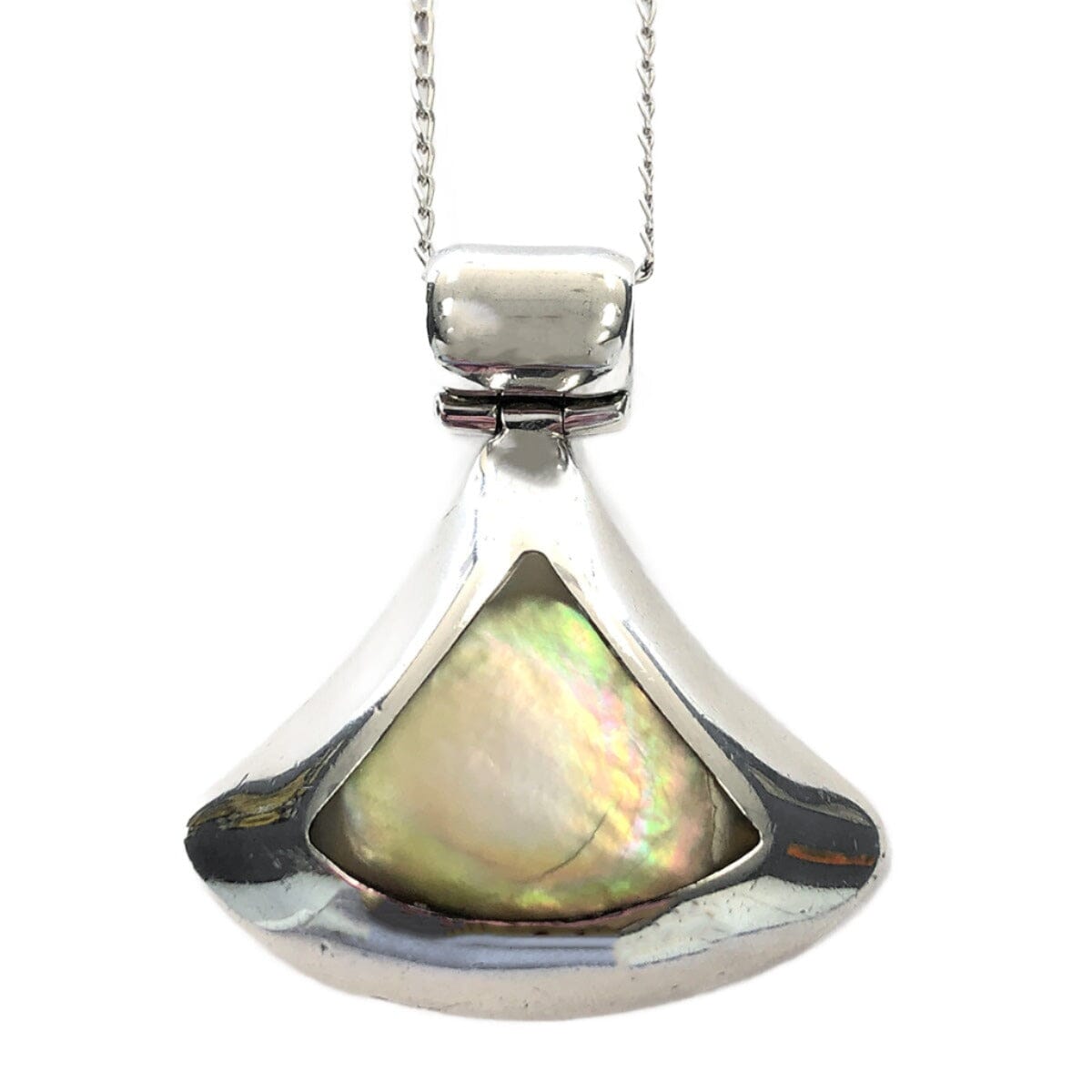 Great Lakes Coin Silver &amp; Abalone Necklace