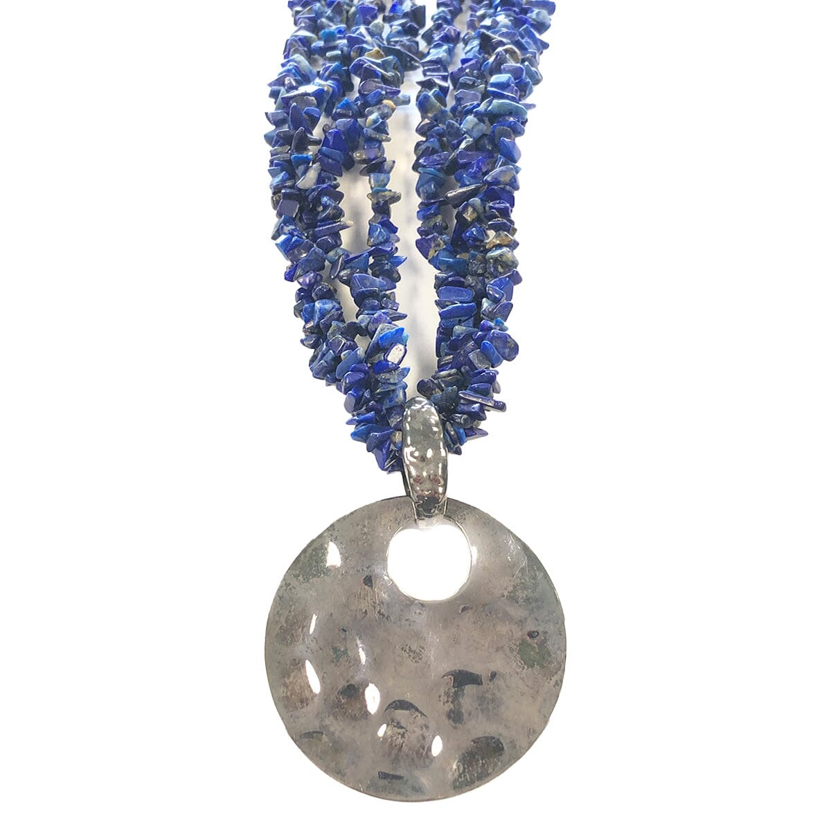 Great Lakes Coin Silver &amp; Lapis Necklace