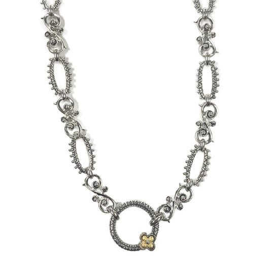 Barbara Bixby Silver & 18k Gold Charm Necklace