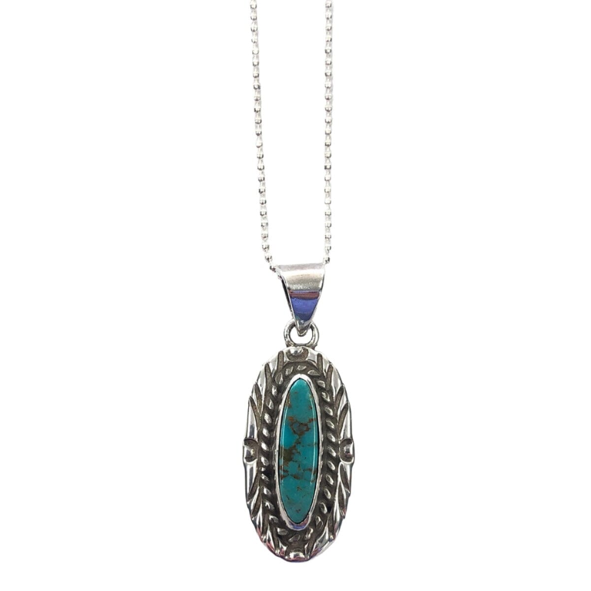 Great Lakes Coin Silver &amp; Turquoise Necklace