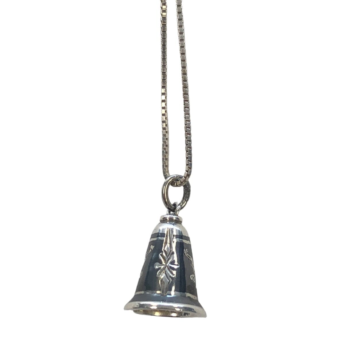 Great Lakes Coin Silver Siam Bell Necklace
