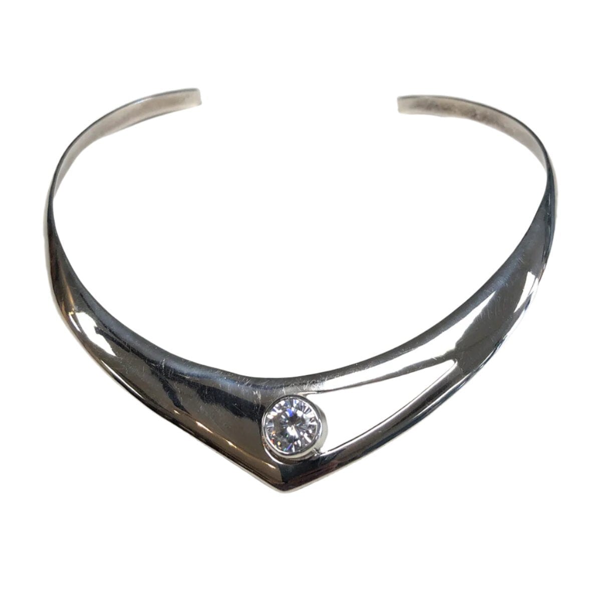 Great Lakes Coin Silver &amp; Cubic Zirconia Choker