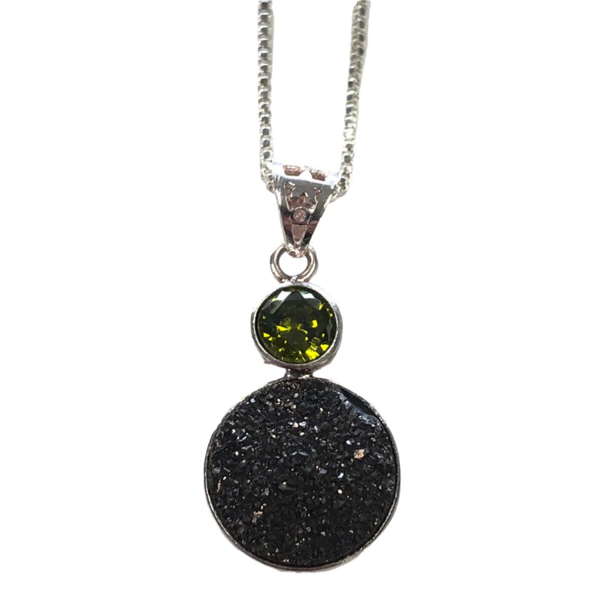 Great Lakes Coin Silver &amp; Cubic Zirconia Necklace