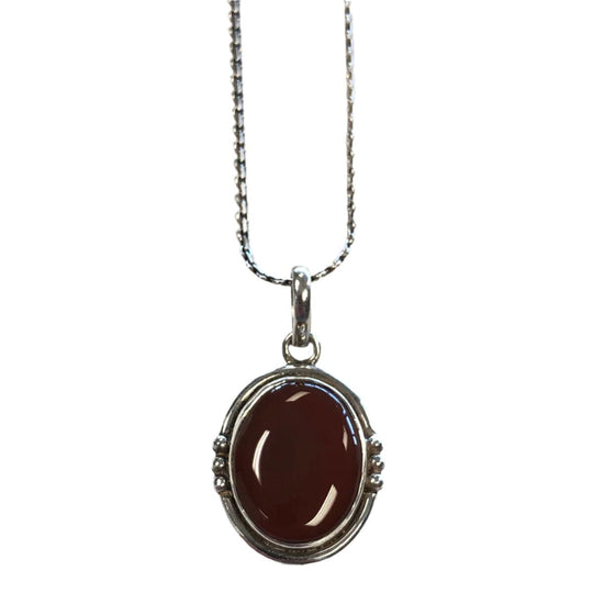 Silver & Carnelian Necklace