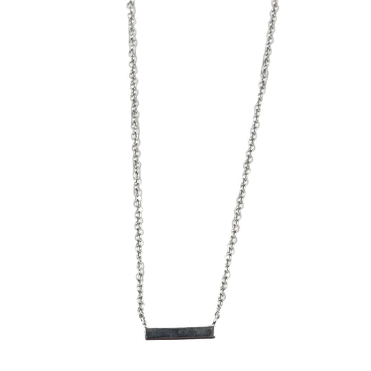 Silver Bar Necklace