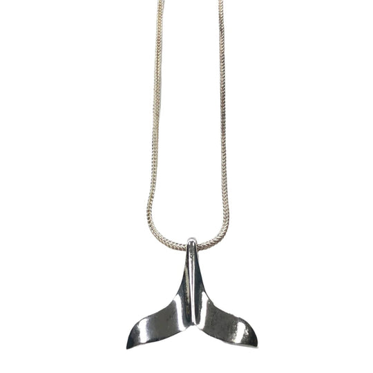 Silver Whale Tail Necklace