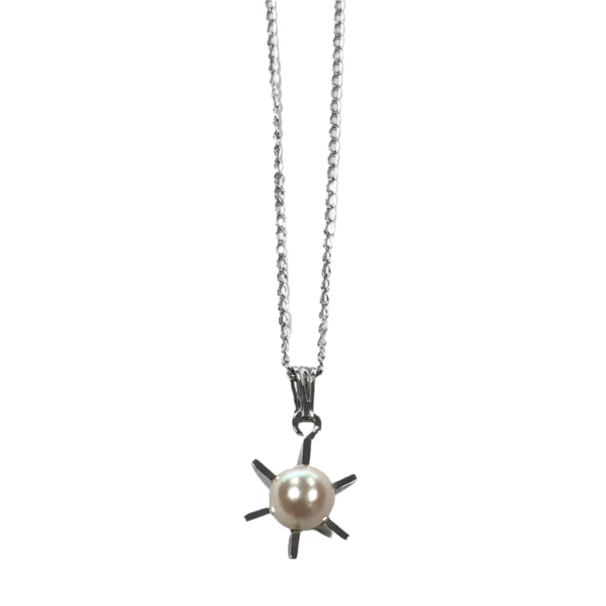Great Lakes Coin Silver &amp; Pearl Star Necklace