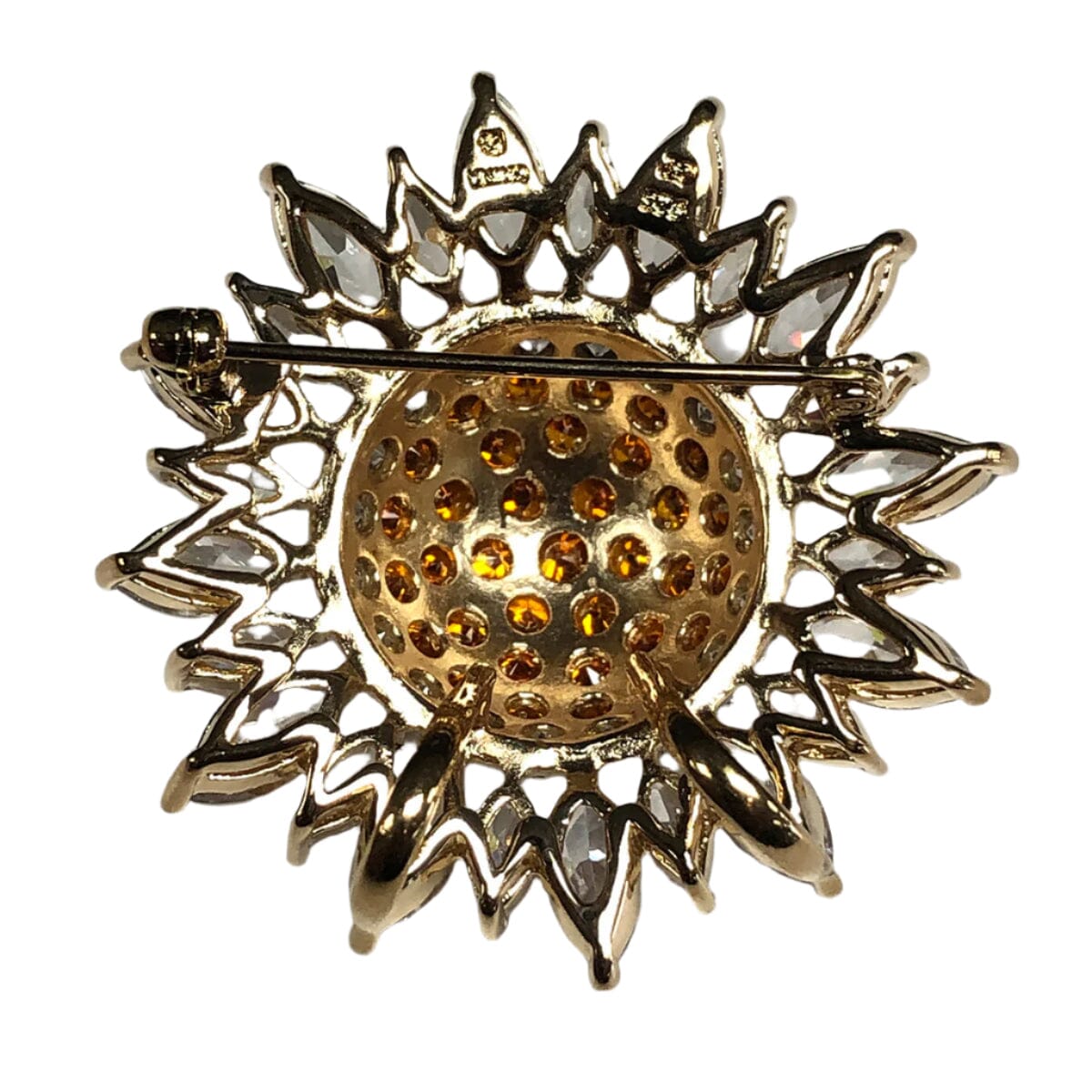 Great Lakes Coin Gold Plated Sunflower Pin or Pendant