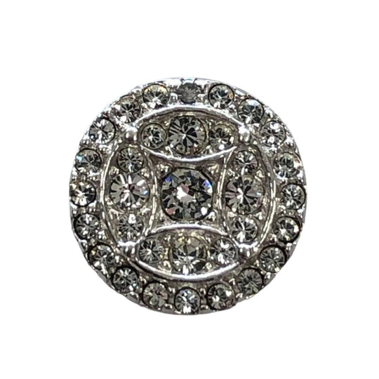 Silver & Cubic Zirconia Slide Pendant