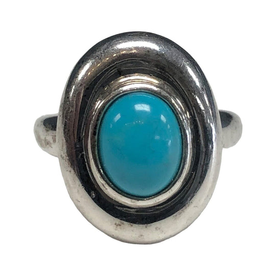 Silver & Turquoise Magnetic Ring