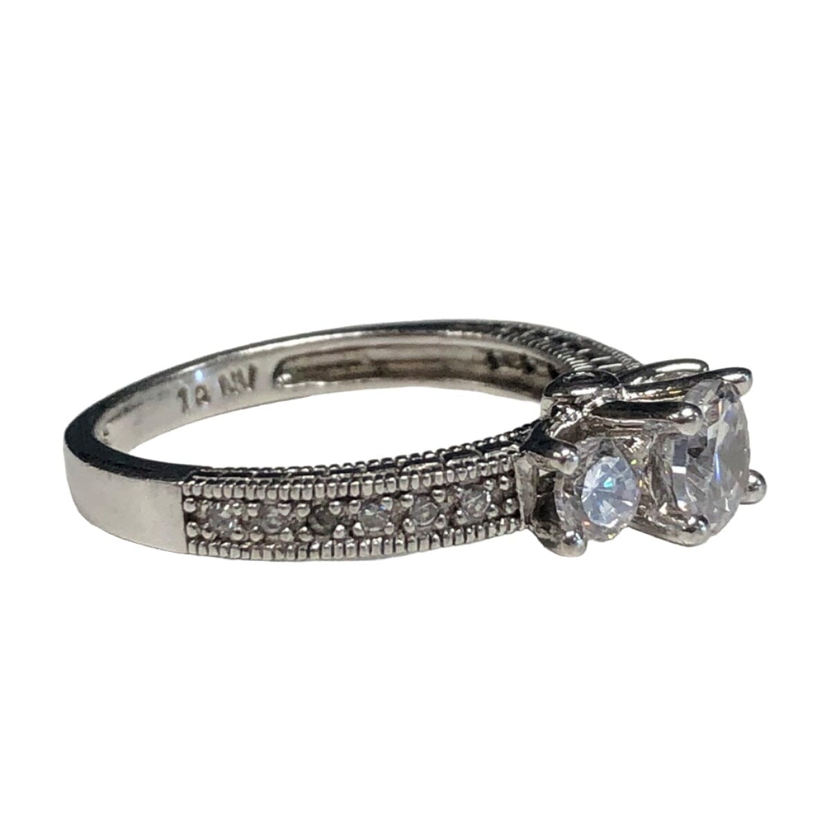 Great Lakes Coin Silver &amp; Cubic Zirconia Ring