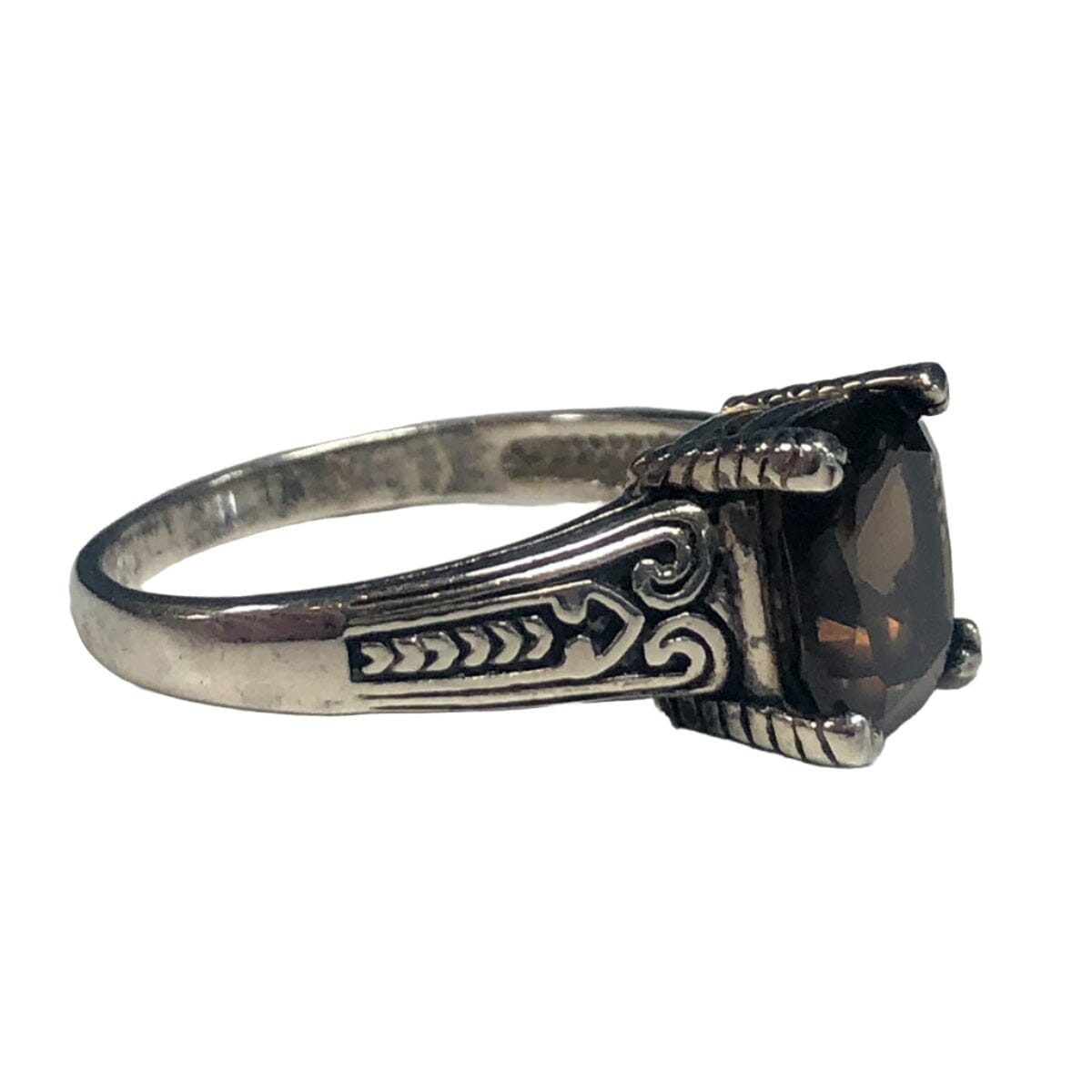 Great Lakes Coin Silver &amp; Brown Cubic Zirconia Ring