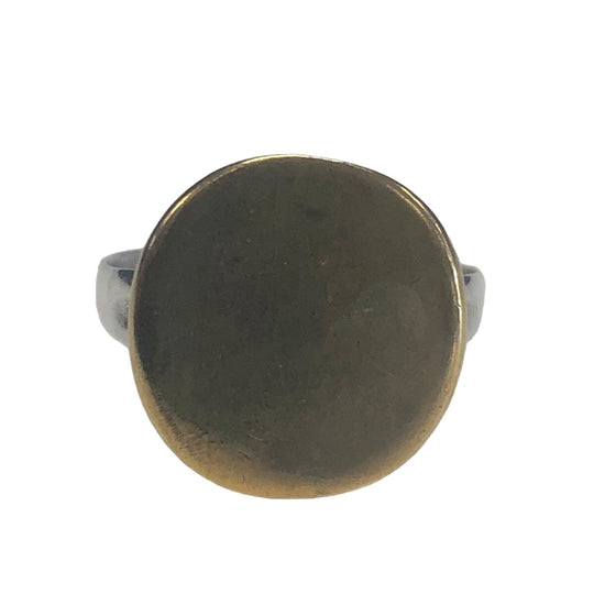 Handmade Silver & Brass Ring