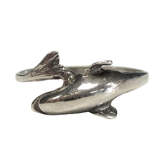 Silver Dolphin Ring