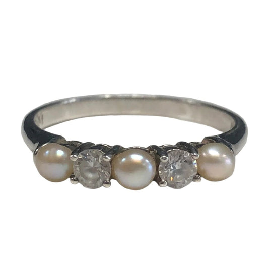 Silver & Pearl Ring