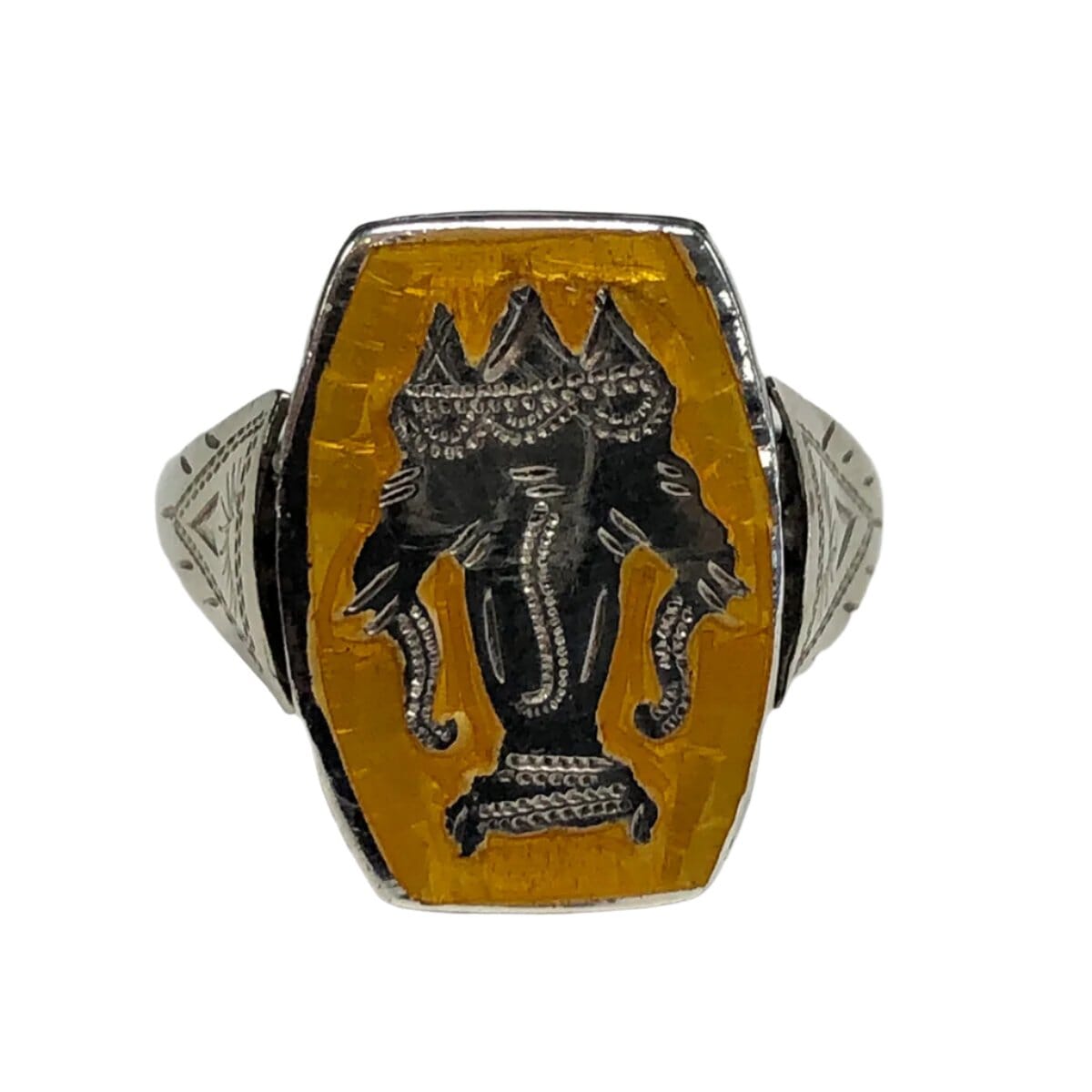 Great Lakes Coin Siam Reversible Silver Ring