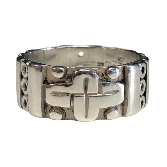 Silver Cross Ring