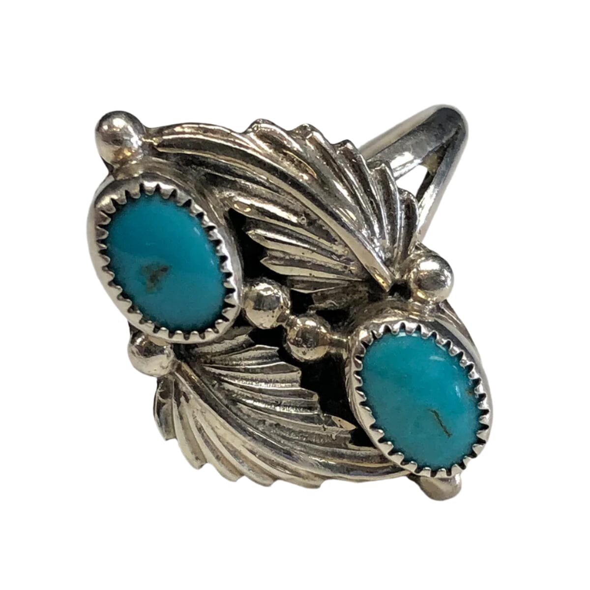 Great Lakes Coin Native American Silver &amp; Turquoise Ring