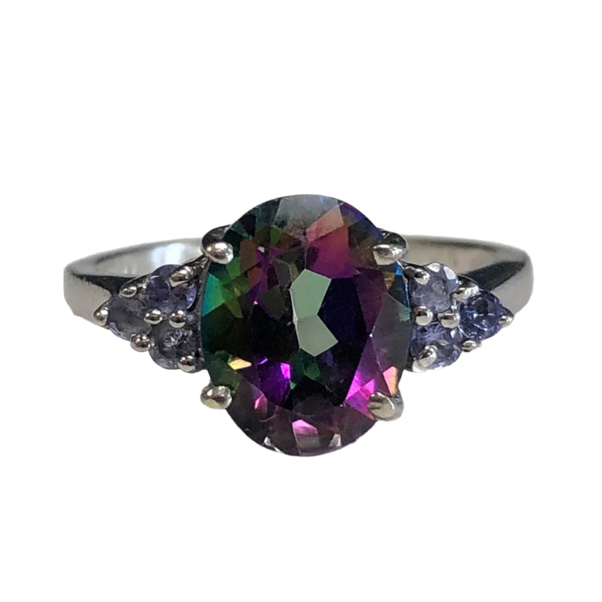 Great Lakes Coin Siver &amp; Cubic Zirconia Ring