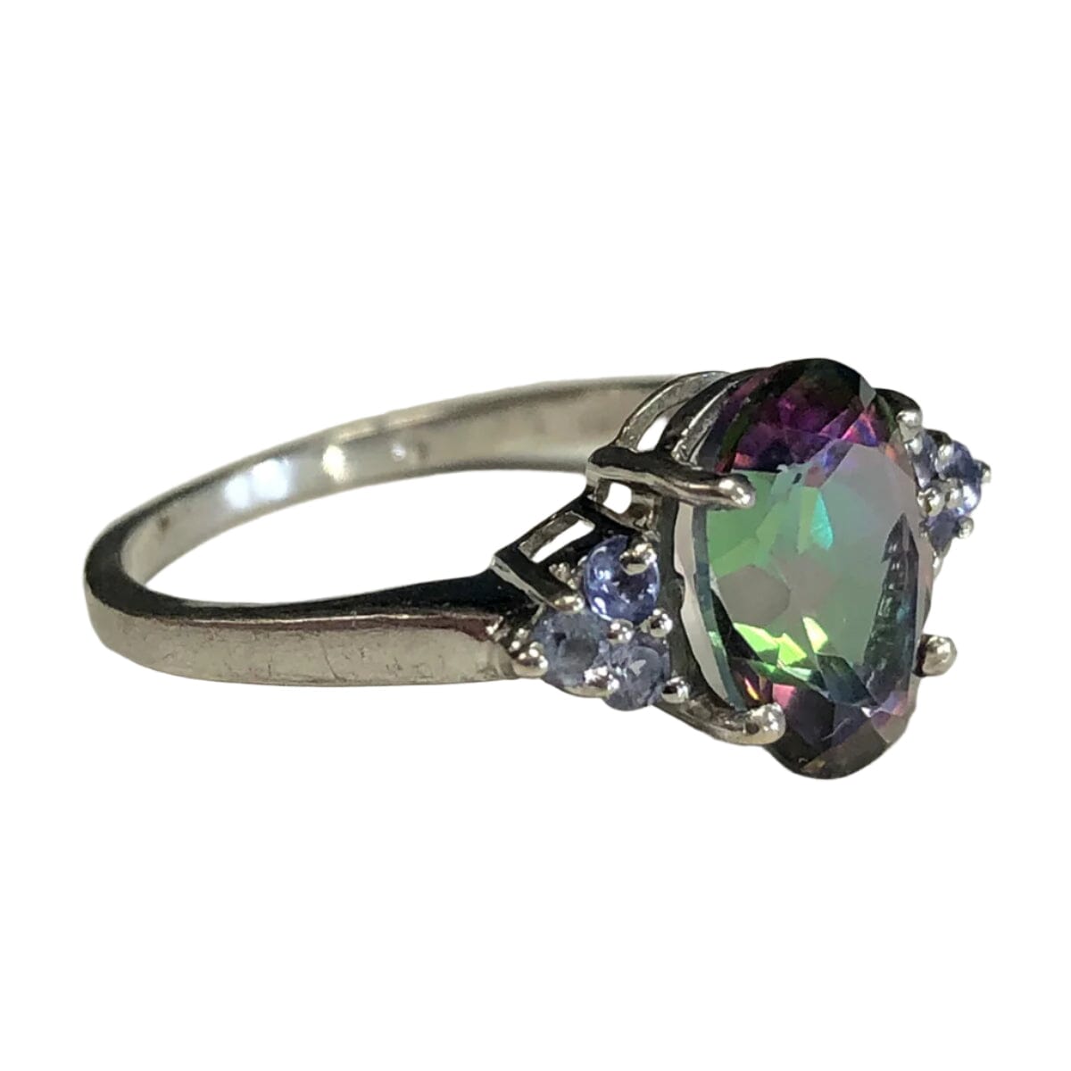 Great Lakes Coin Siver &amp; Cubic Zirconia Ring