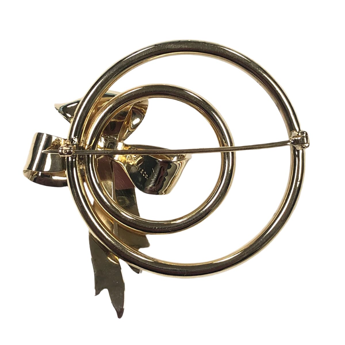 Great Lakes Coin 14k Gold Tiffany Ribbon Brooch