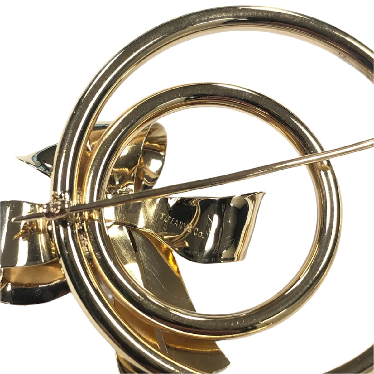 Great Lakes Coin 14k Gold Tiffany Ribbon Brooch