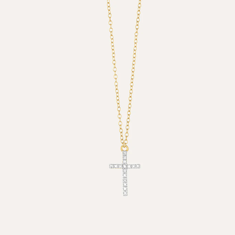 Ella Stein Ella Stein Believe Cross Pendant Necklace