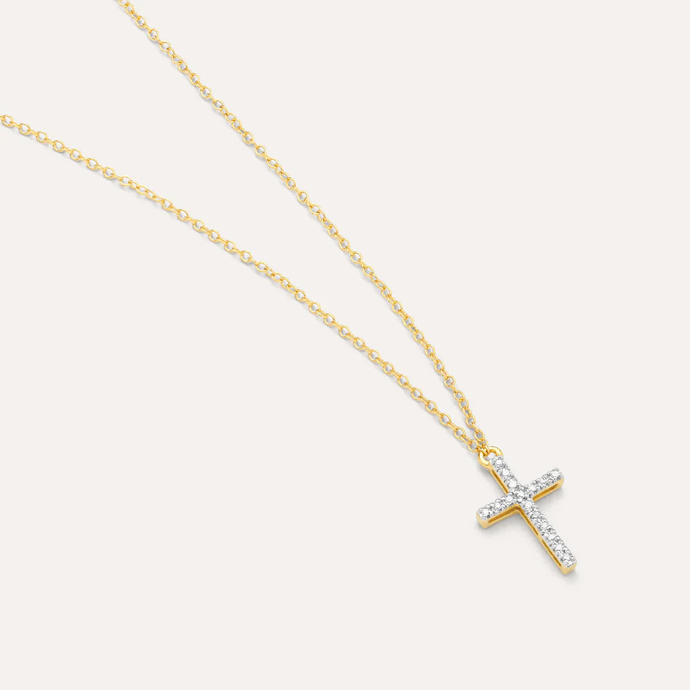 Ella Stein Ella Stein Believe Cross Pendant Necklace