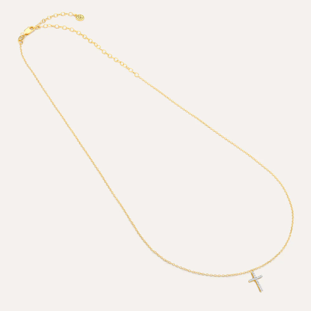Ella Stein Ella Stein Believe Cross Pendant Necklace