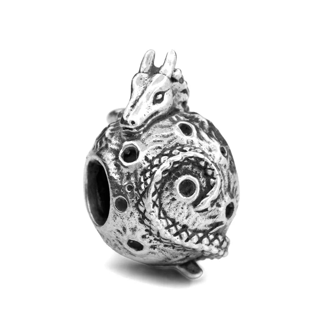 Great Lakes Boutique Preloved Black Raven Beads Moon Dragon