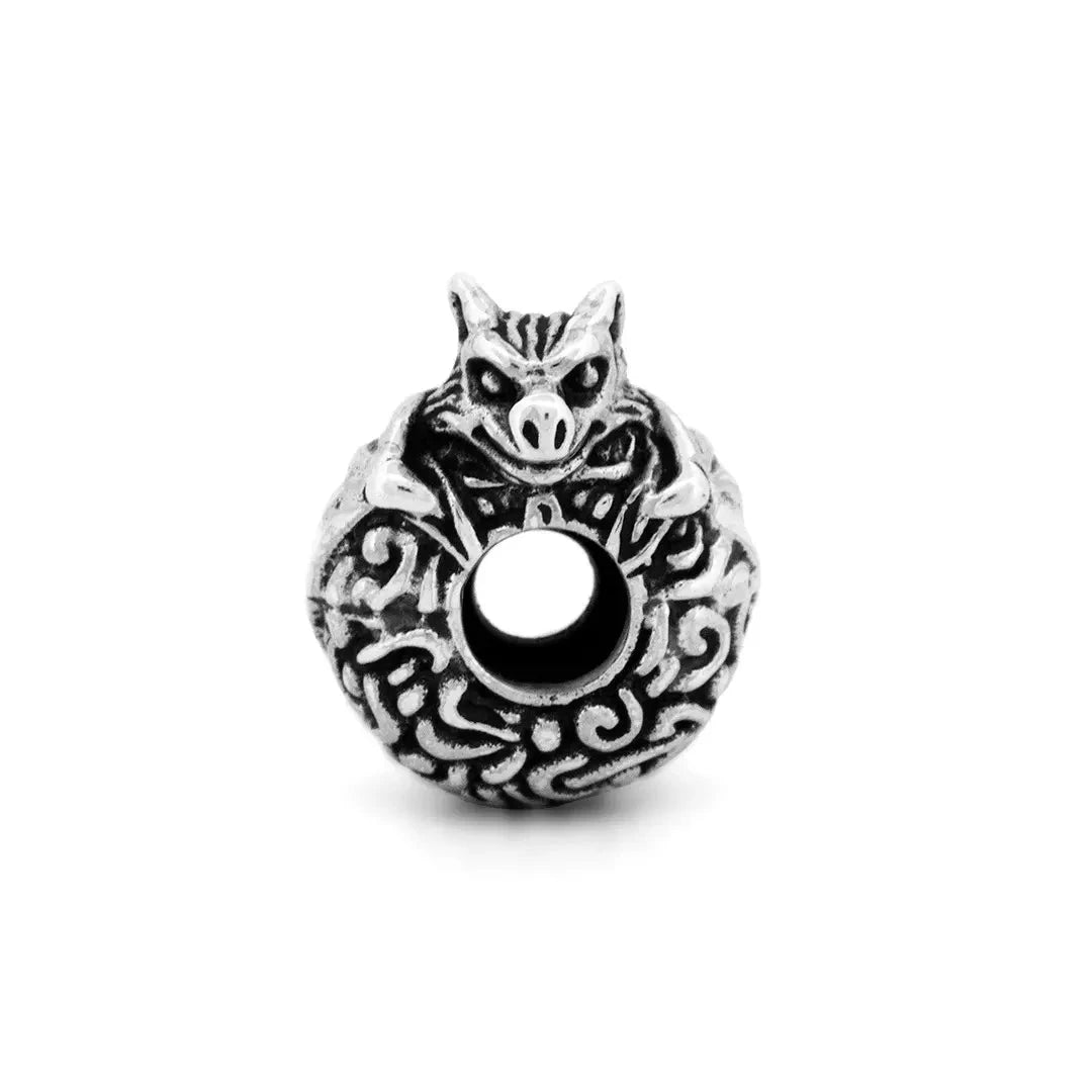 Great Lakes Boutique Preloved Black Raven Beads Gargoyle Bat Stopper