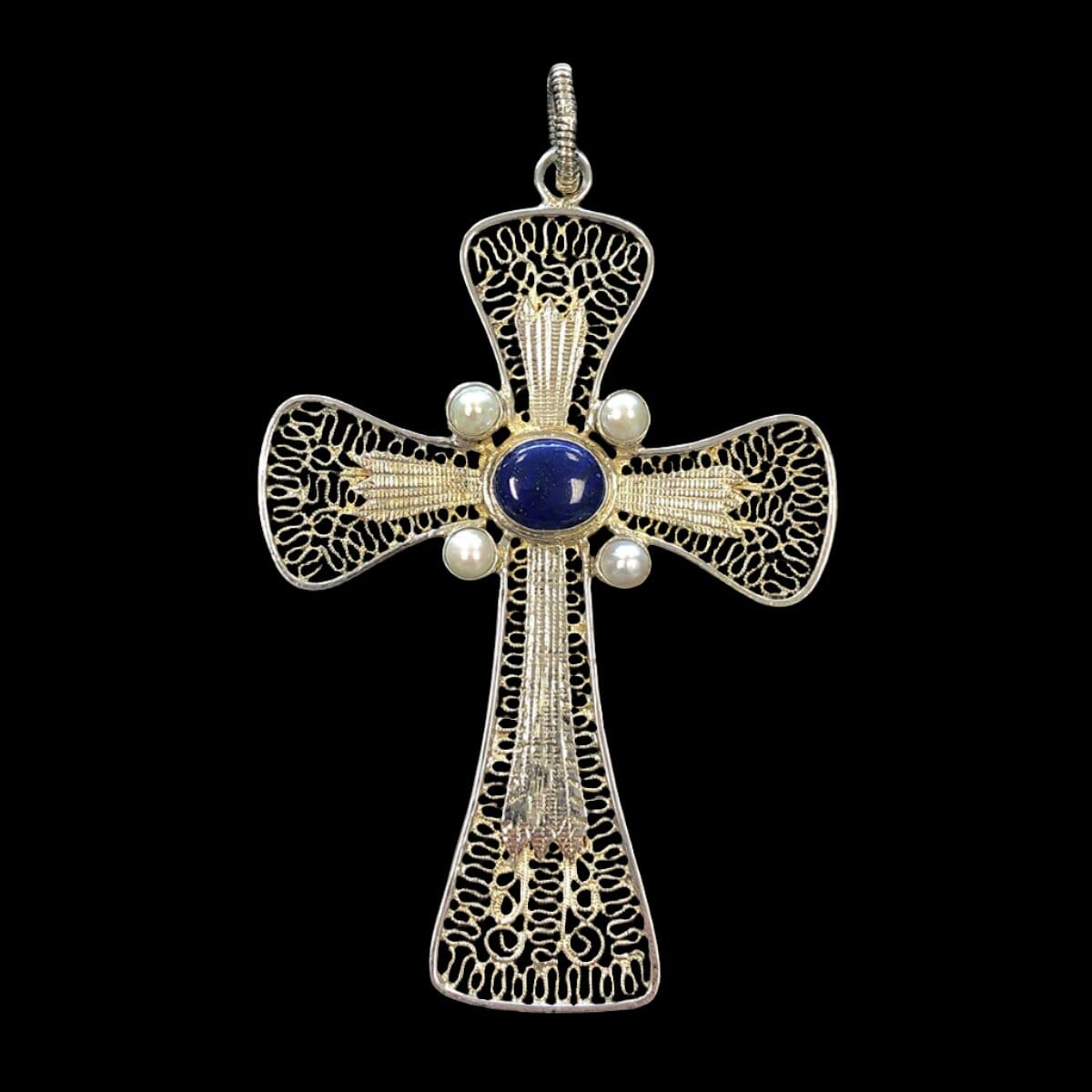 Great Lakes Coin Silver Cross Pendant