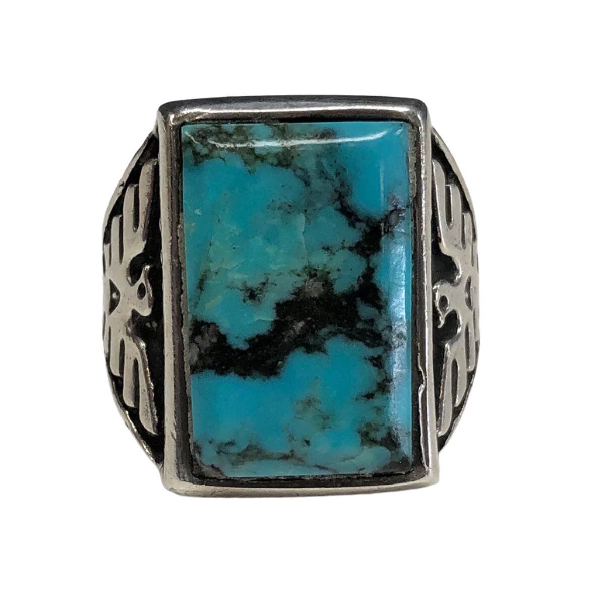 Great Lakes Coin Silver &amp; Turquoise Ring