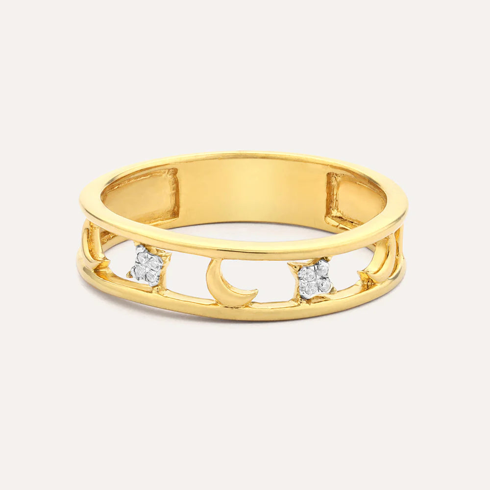 Ella Stein Ella Stein Reach For the Moon Stackable Ring