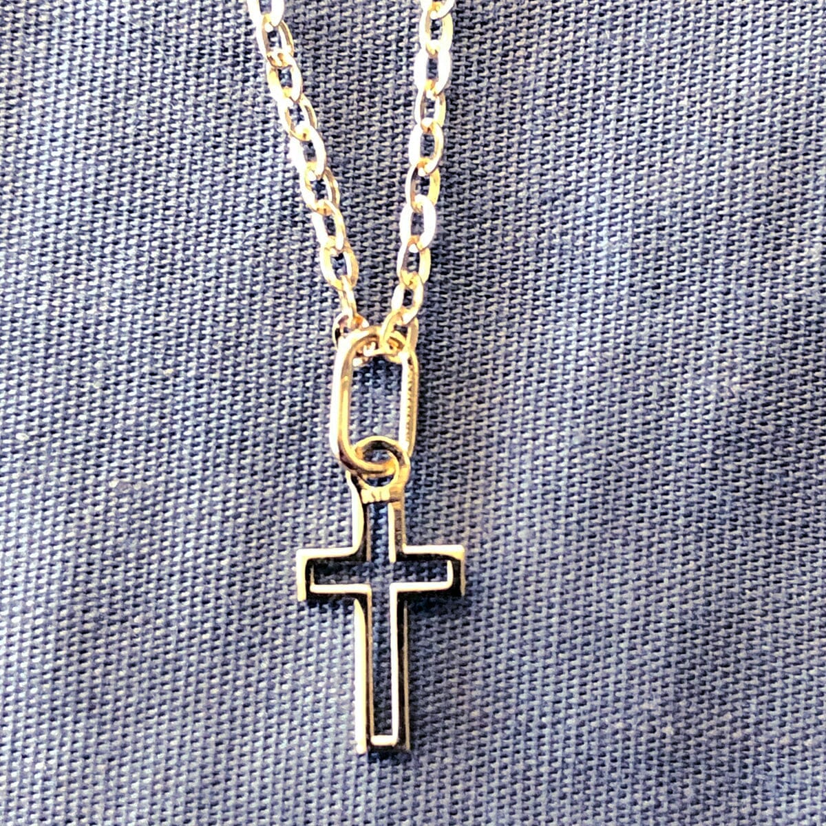 Great Lakes Coin 18 k Gold Cross Necklace