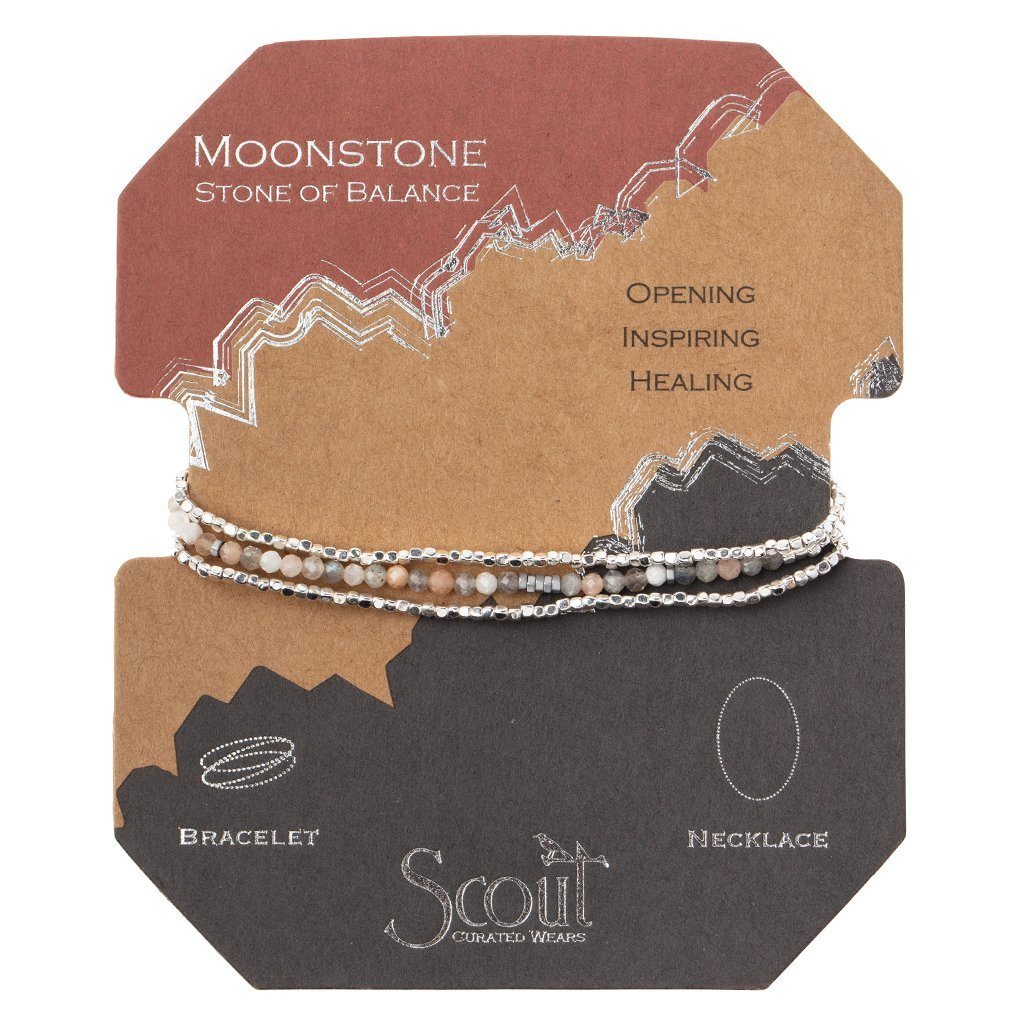 Scout Curated Wears Delicate Stone Moonstone - Stone of Balance (4384868204587)