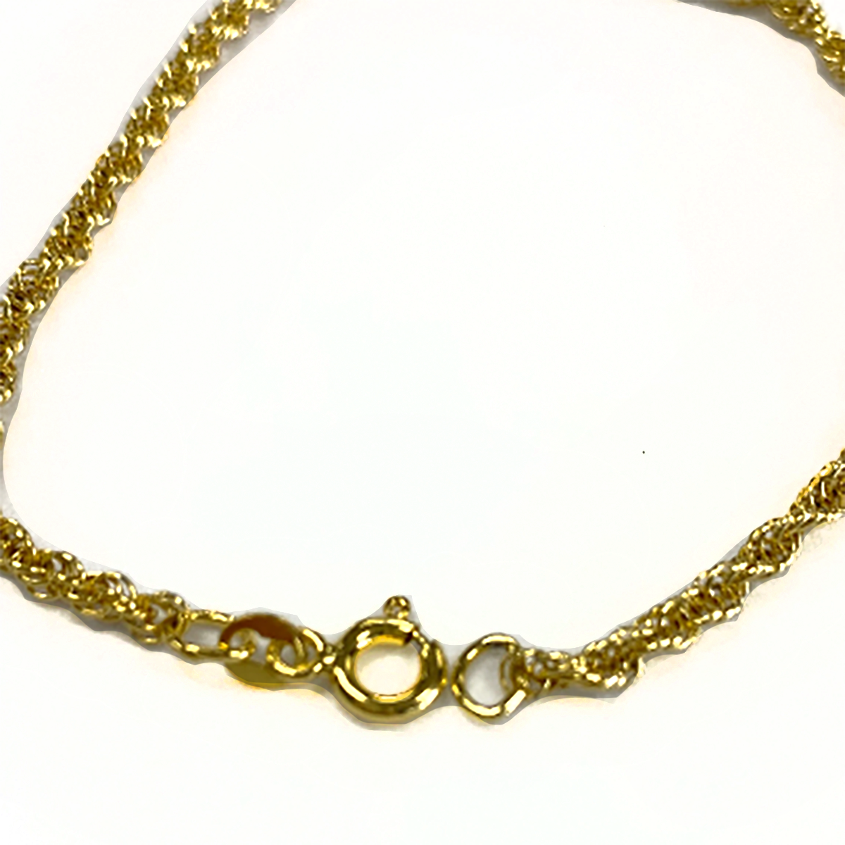 Great Lakes Boutique Gold Plated Rope Chain Bracelet