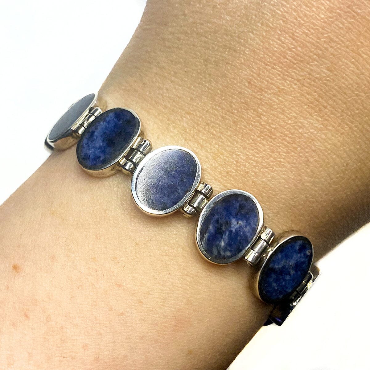 Great Lakes Boutique Silver and Sodalite Bracelet