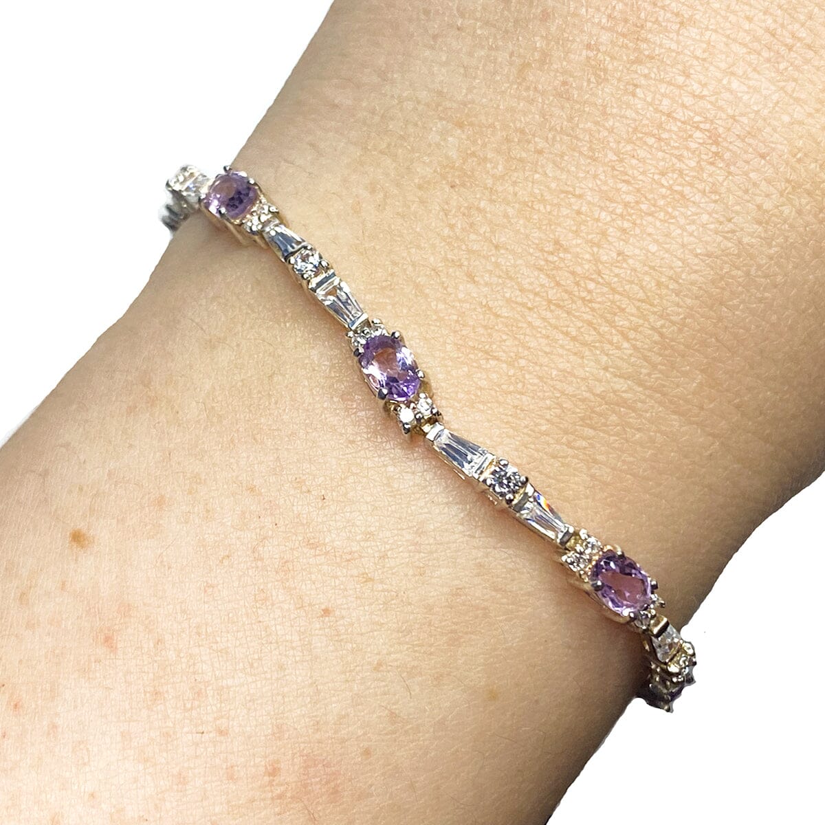Great Lakes Boutique Silver &amp; Cubic Zirconia Bracelet
