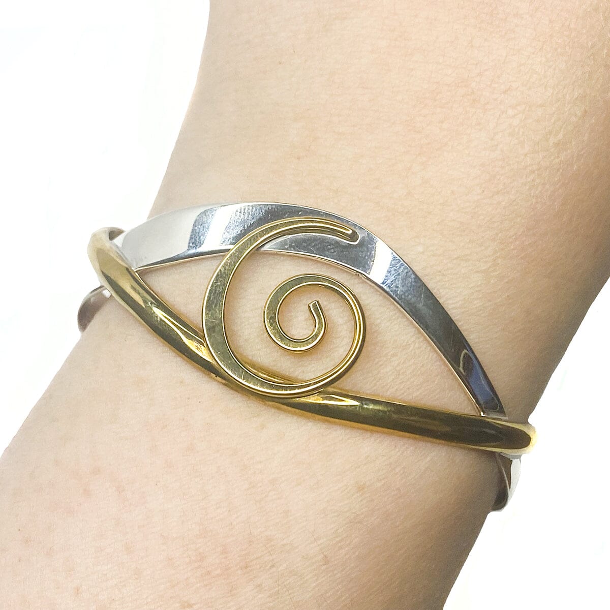 Great Lakes Boutique Silver and Brass Bangle