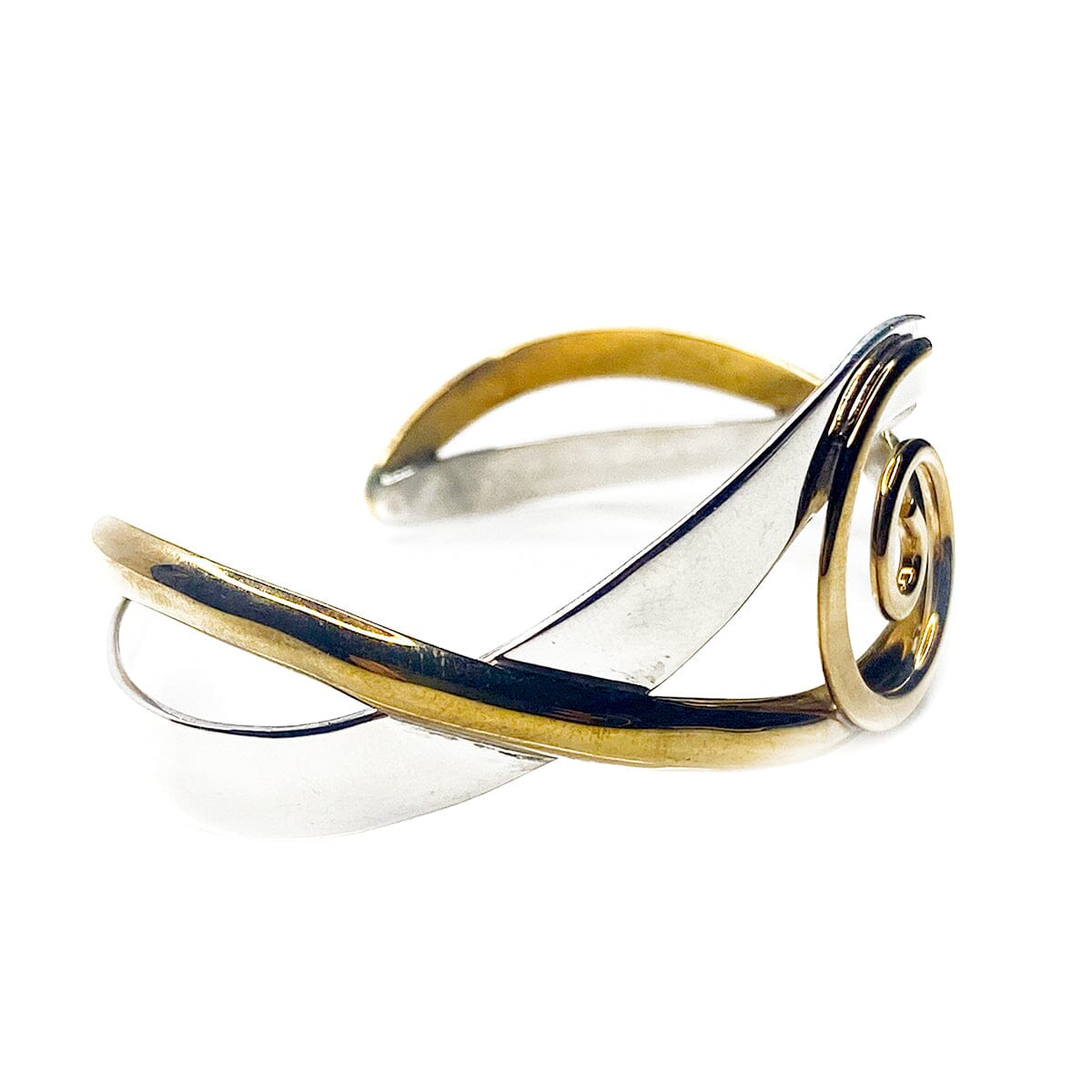 Great Lakes Boutique Silver and Brass Bangle